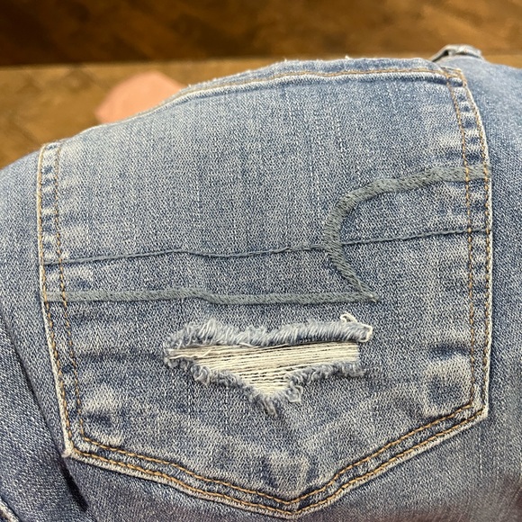 Women’s American eagle patched jeans size 14 long - Picture 2 of 12